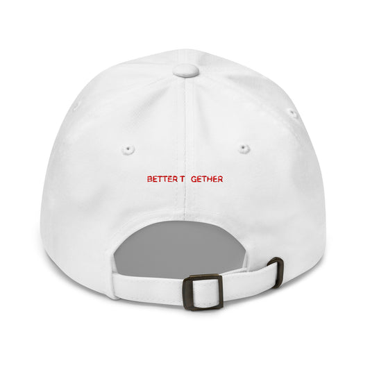 ONE CANADA Signature Dad Cap Red Edition — side view showing clean profile