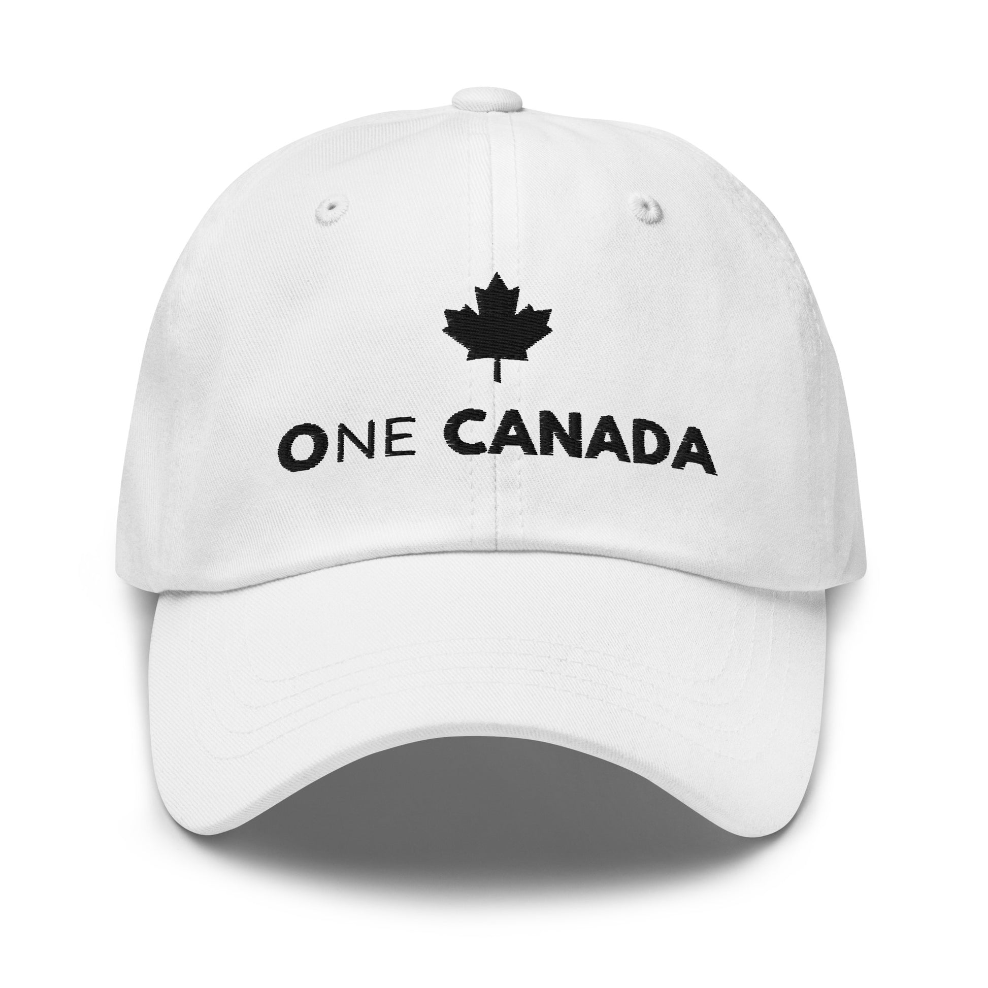 ONE CANADA Signature Dad Cap Classic Edition — front view showing ONE CANADA embroidery