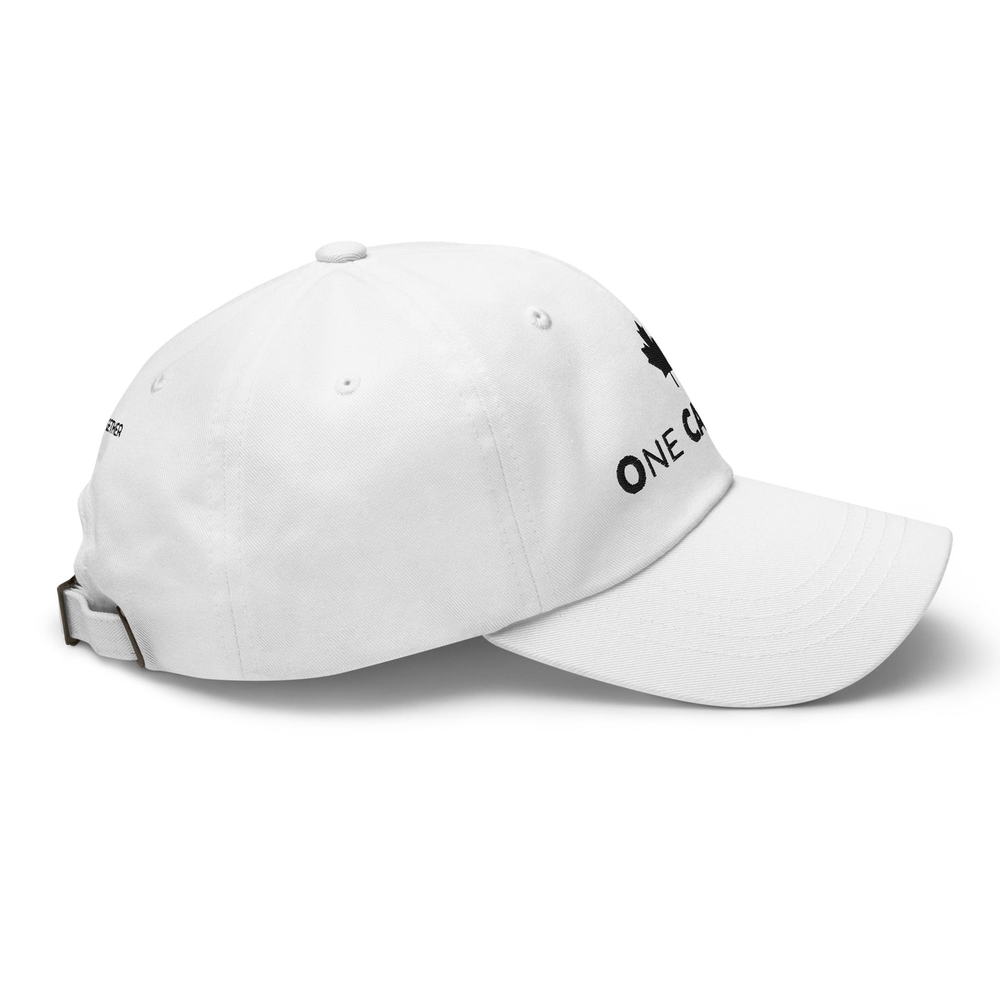 ONE CANADA Signature Dad Cap Classic Edition — back view showing Better Together above strap