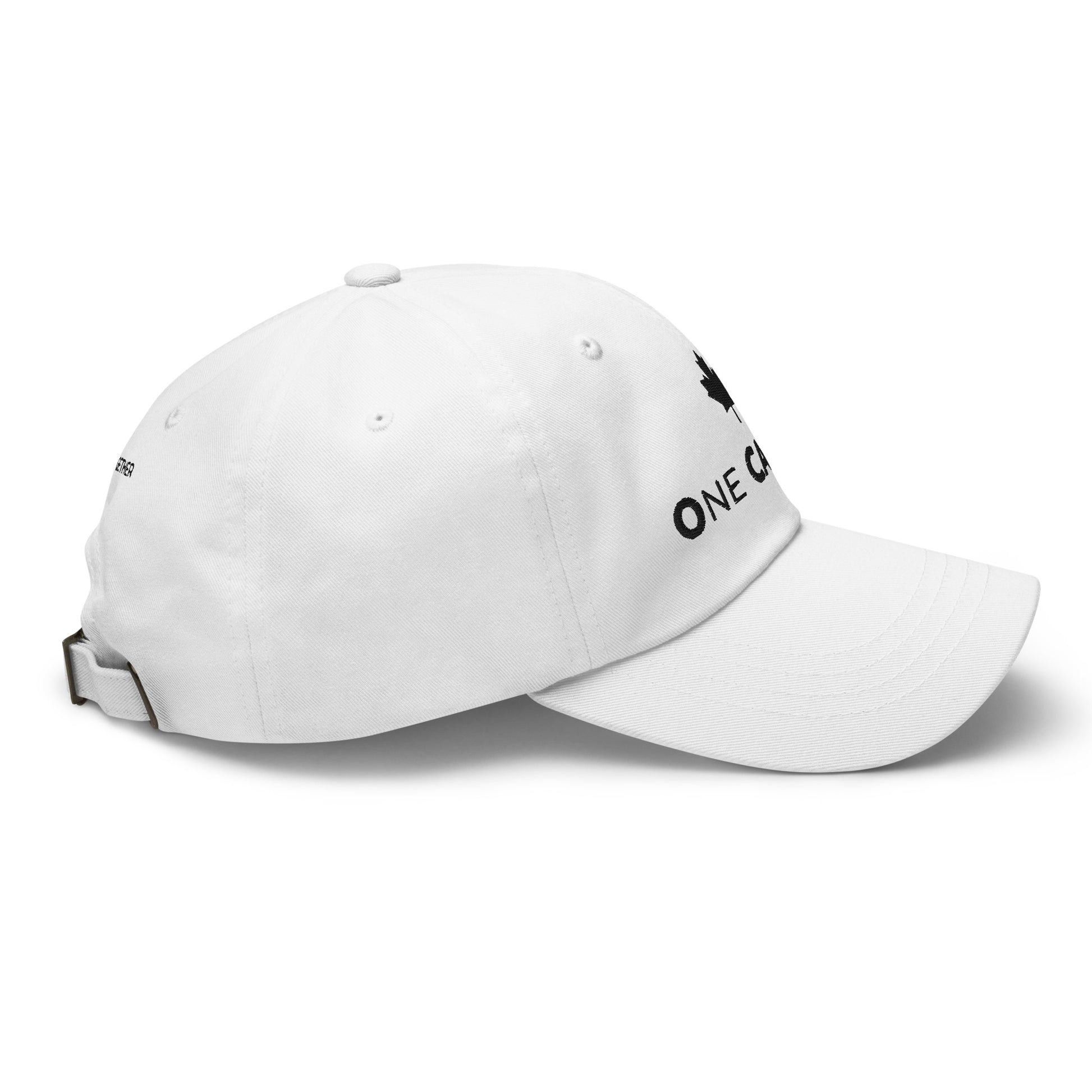 ONE CANADA Signature Dad Cap Classic Edition — back view showing Better Together above strap